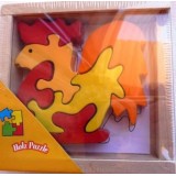 Wooden Block Puzzle in Box - Rooster Wooden Block Puzzle in Box - Rooster